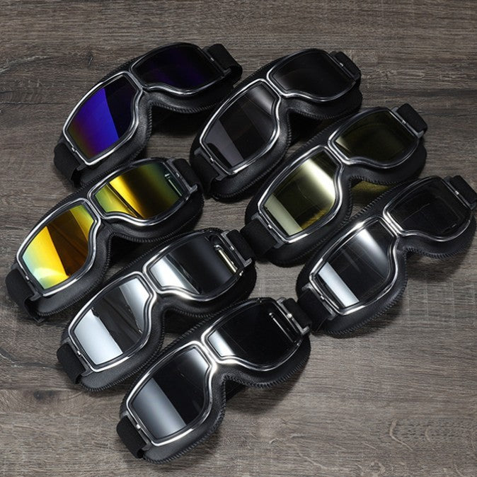 Retro Trendy Motorcycle Helmet Goggles