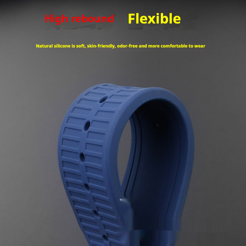 Sports Series Watch Waterproof Concave Silicone Black Watch Accessories Men