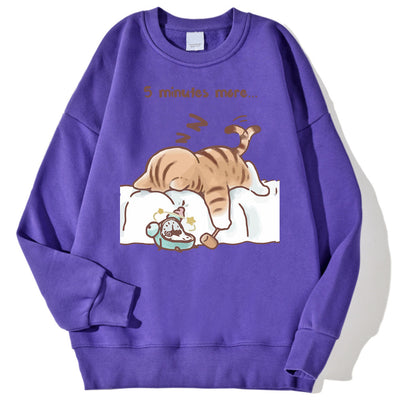Let Me Sleep For Another Five Minutes Man Sudadera Korean Sweatshirt