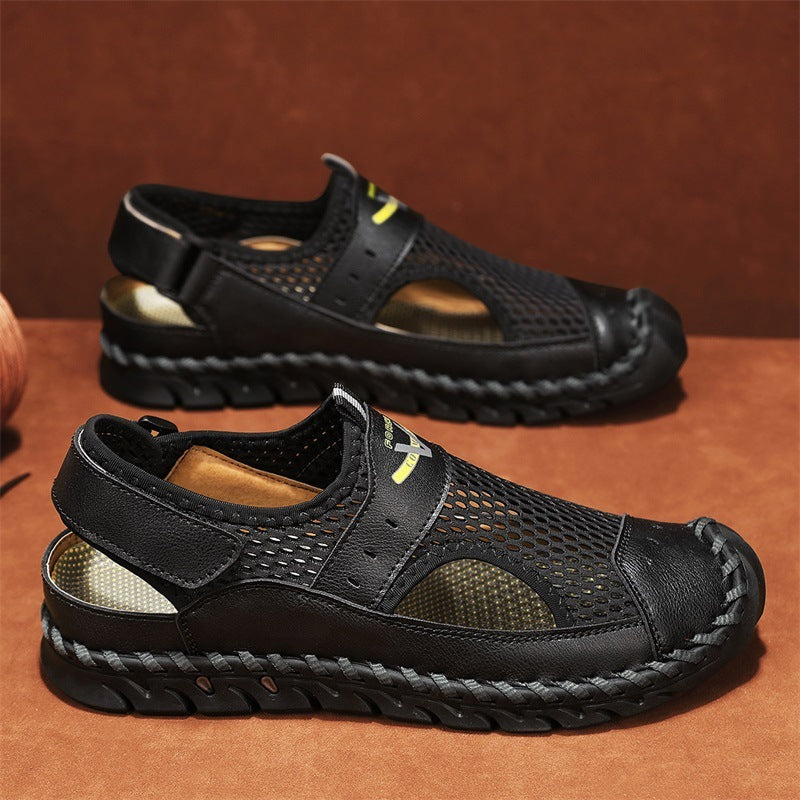 Men's Mesh Breathable Summer Hollow Shoes