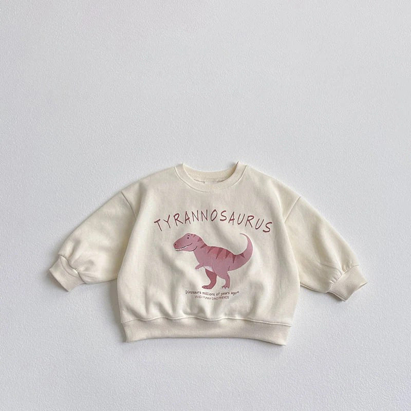 Children's Ins Korean Cartoon Dinosaur Sweatshirt