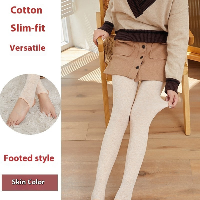 Pregnant Women's Pantyhose Cotton Vertical Stripes Autumn And Winter