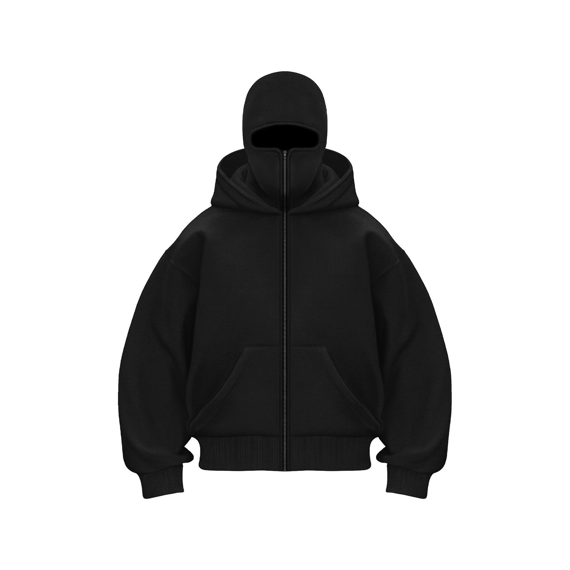 Fleece-lined Double Hood Unique Design Hooded Sweater
