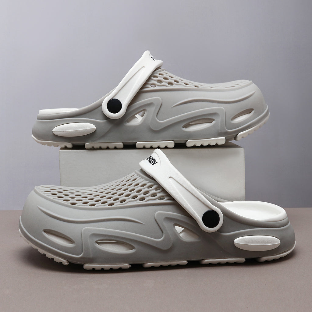 Men's Summer Closed Toe Non-slip Breathable Beach Slippers