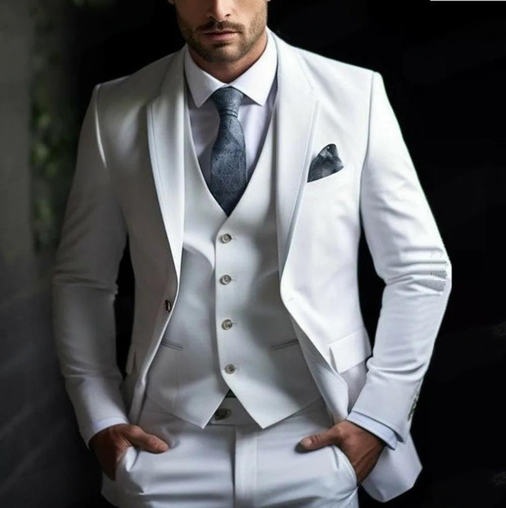 Men's High Sense Temperament Banquet Business Slim Fit Fashion Men's Suit