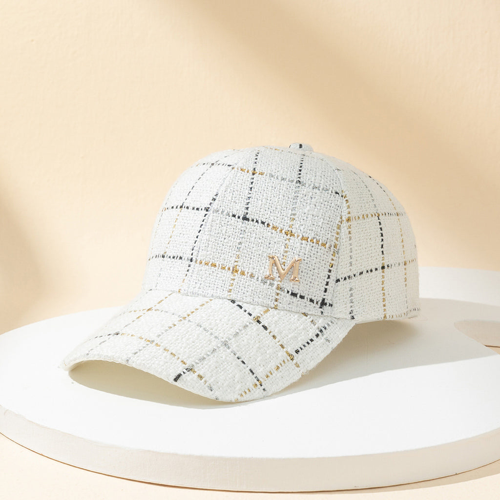 Women's Personalized Fashion Fil-Lumiere-line Plaid M Baseball Cap