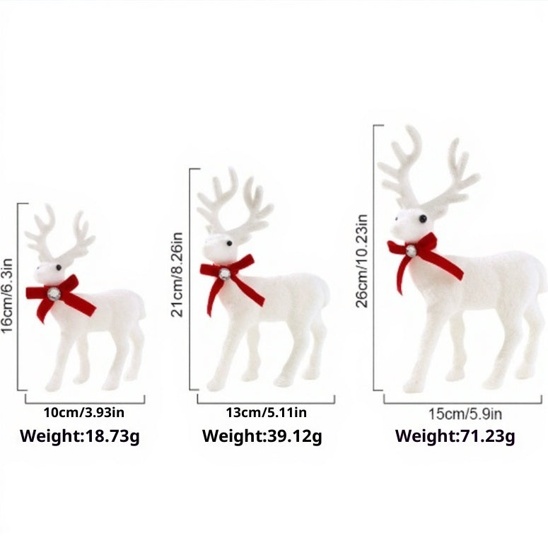 Plush Moose Toy Christmas Deer Decoration Doll