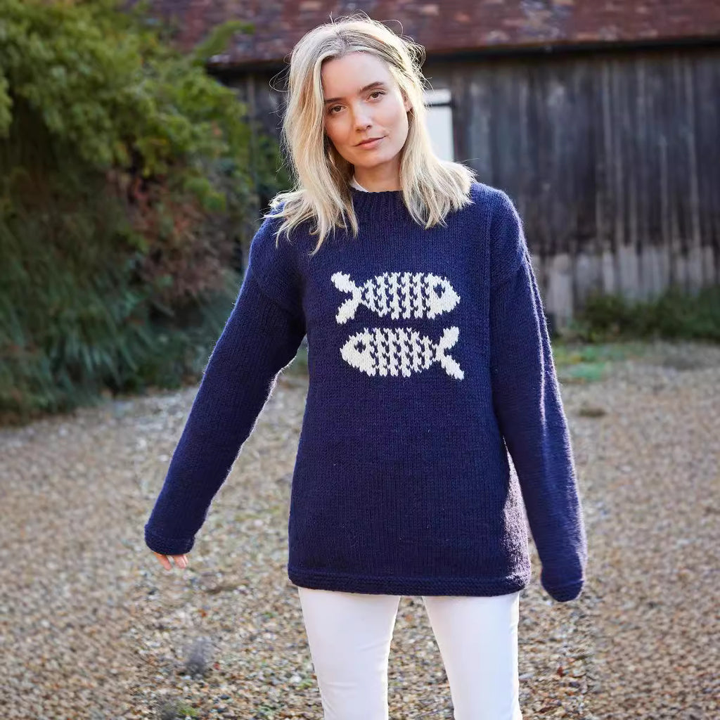 New Knitted Men And Women Same Style Sweater