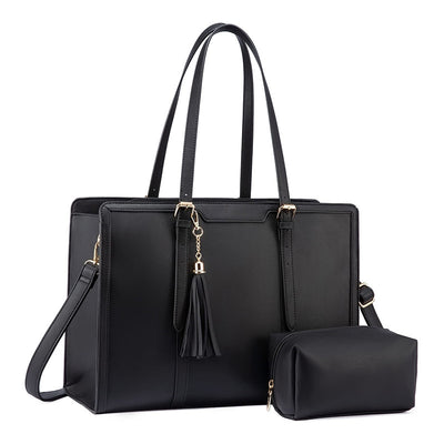 Women's Computer Shoulder Bag Leather Laptop Bag
