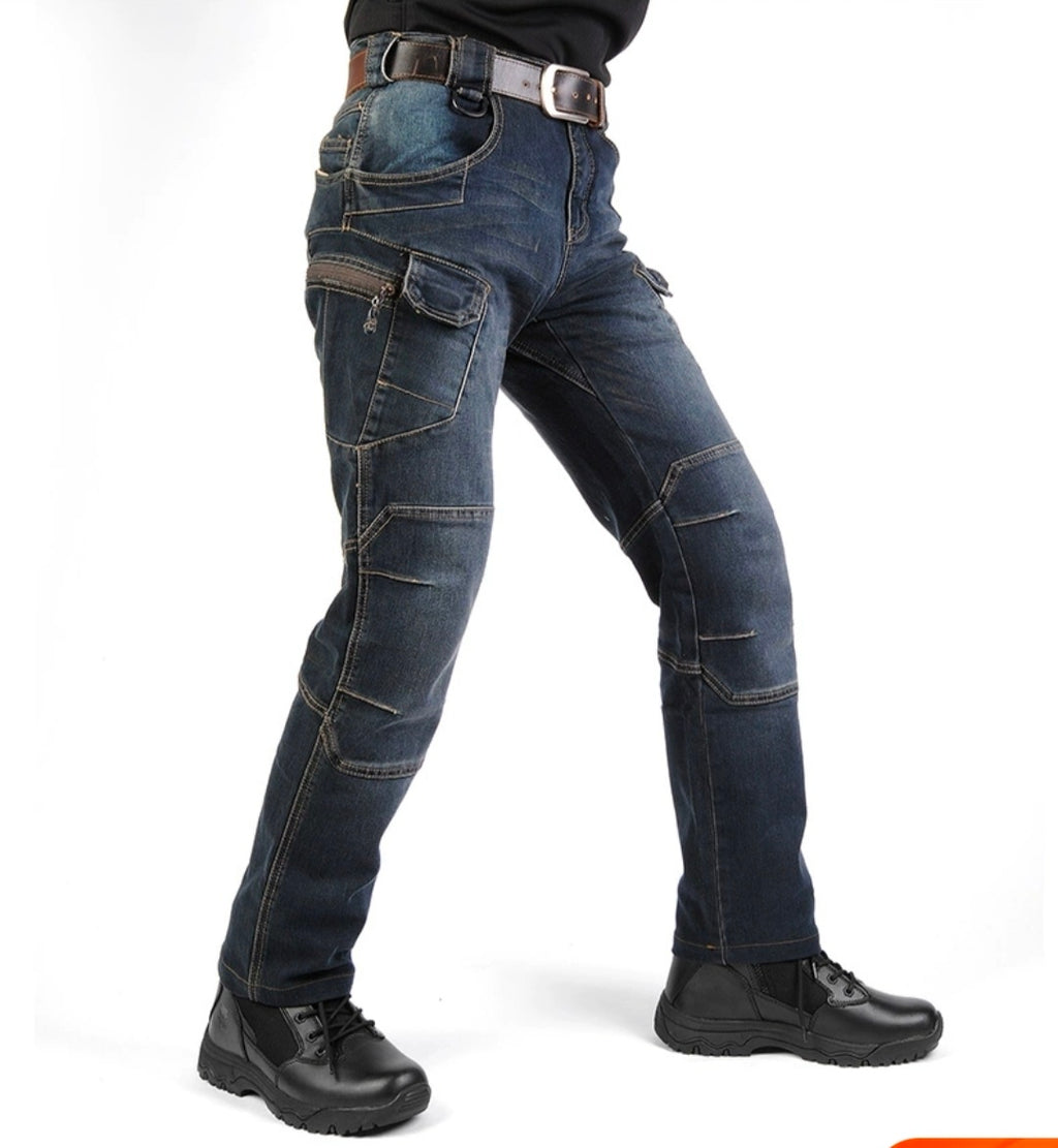 Tactical Jeans Straight Slim Training Men's Trousers