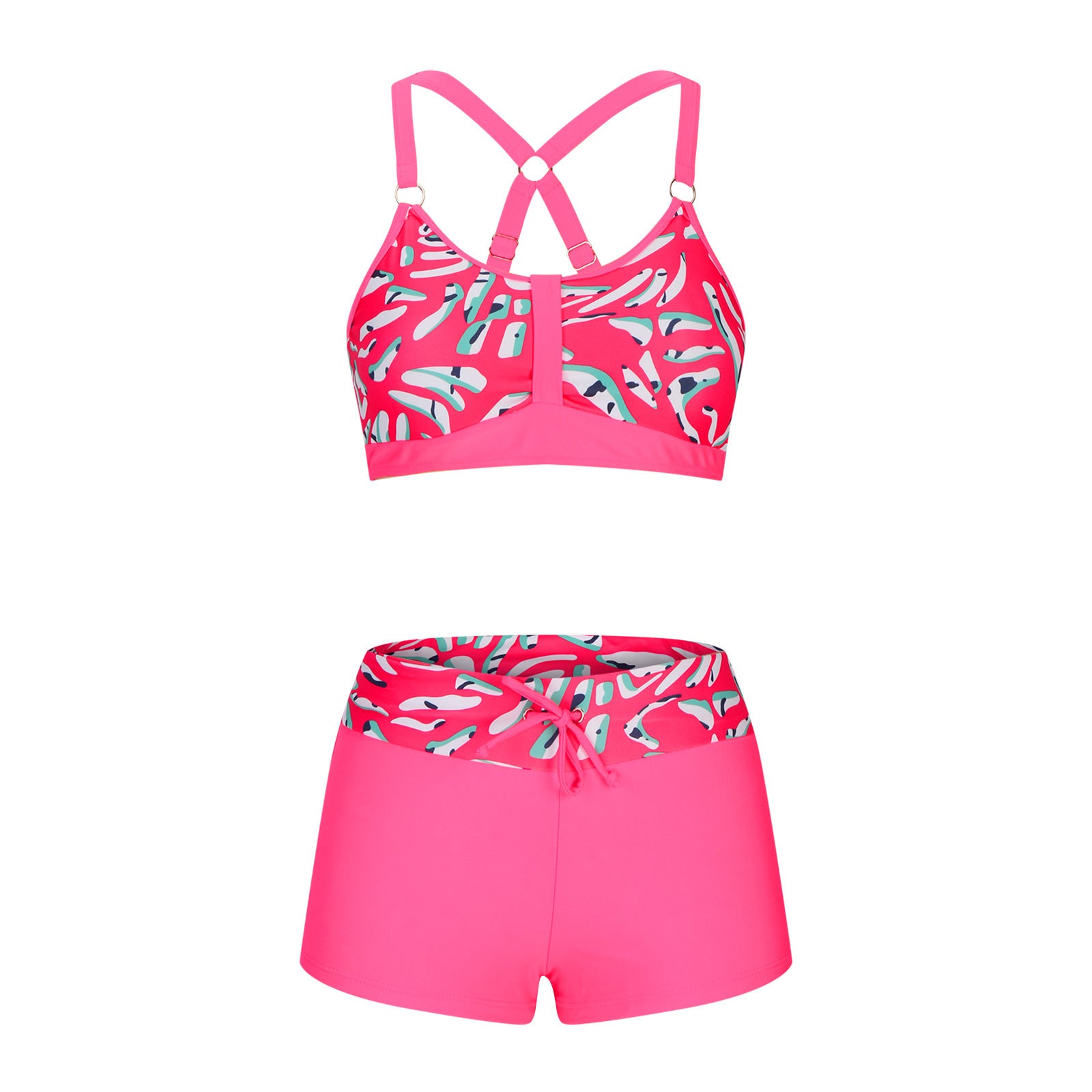 New Women's Printed Split Bikini Swimsuit