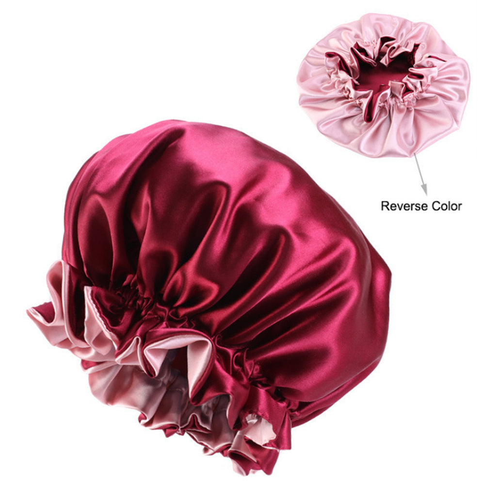 Double Satin Lace Nightcap Extra Large Round