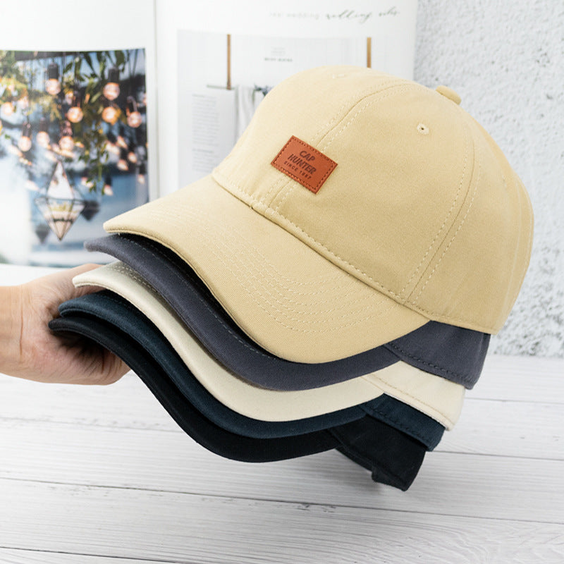 Men's And Women's Fashionable And Simple Cotton Soft Top Baseball Hat
