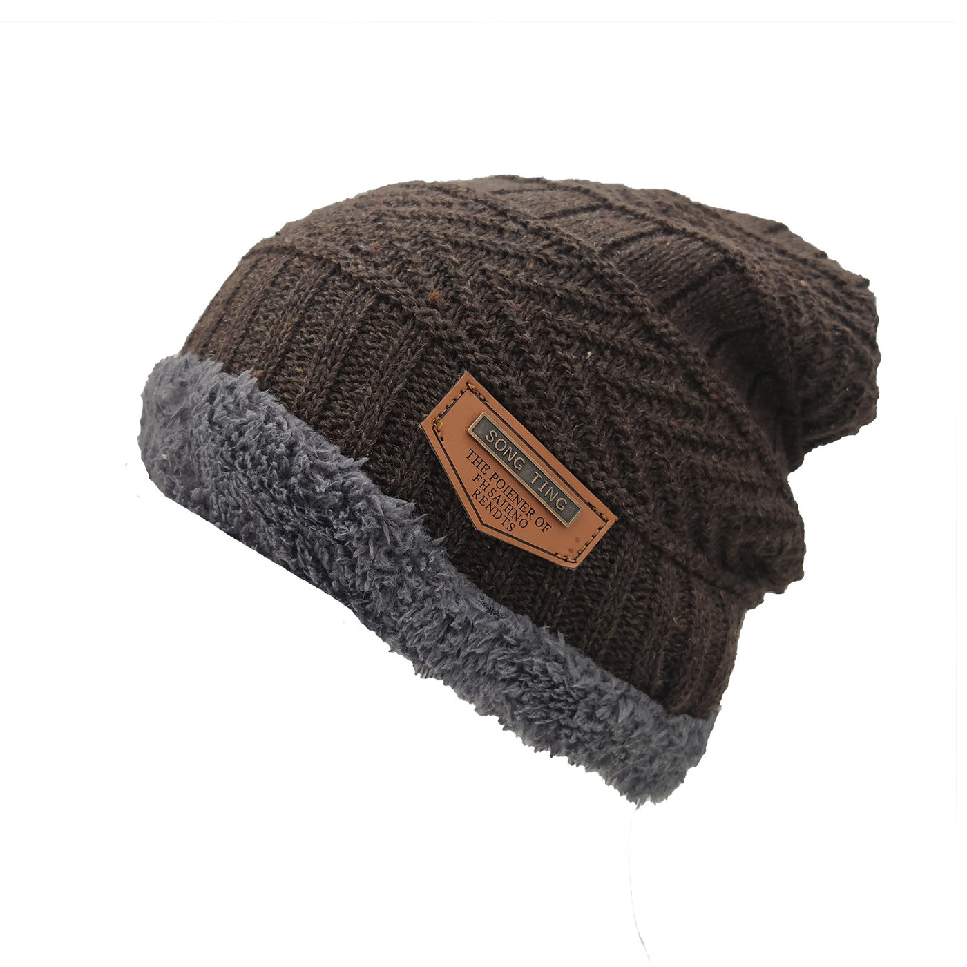 Men's And Women's Double-layer Plush Warm Knitting Pullover