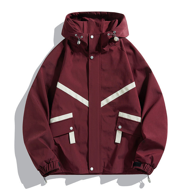 Hooded Jacket Waterproof Fashionable Jacket Outdoor Leisure Couple's Tops