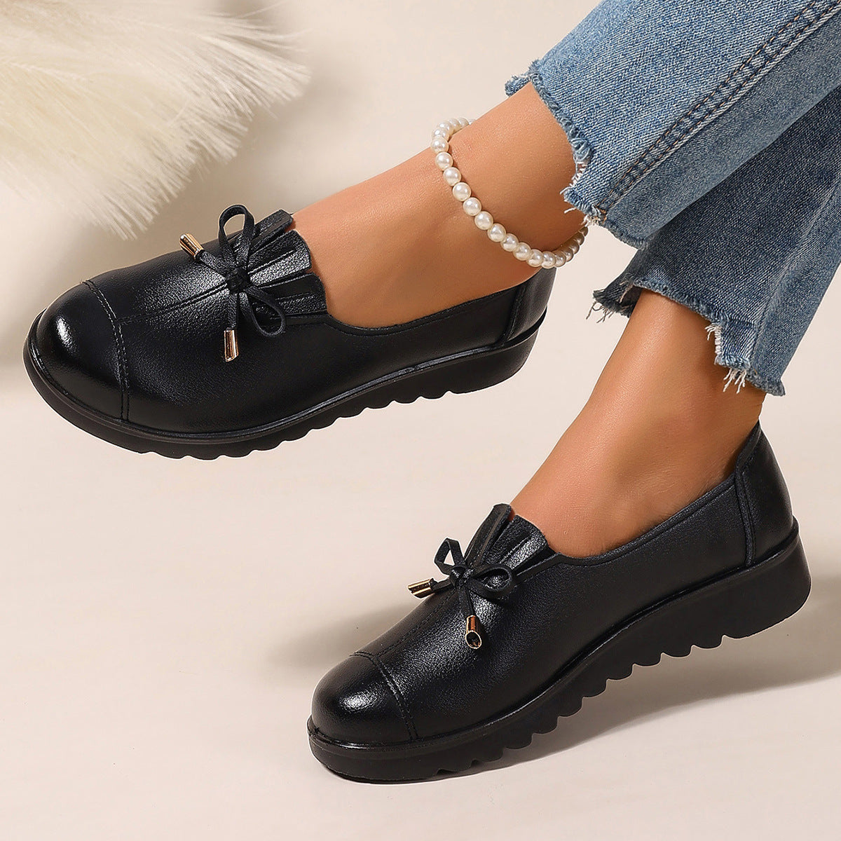 Women's Simple All-matching Soft Bottom Soft Surface Non-slip Single-layer Shoes