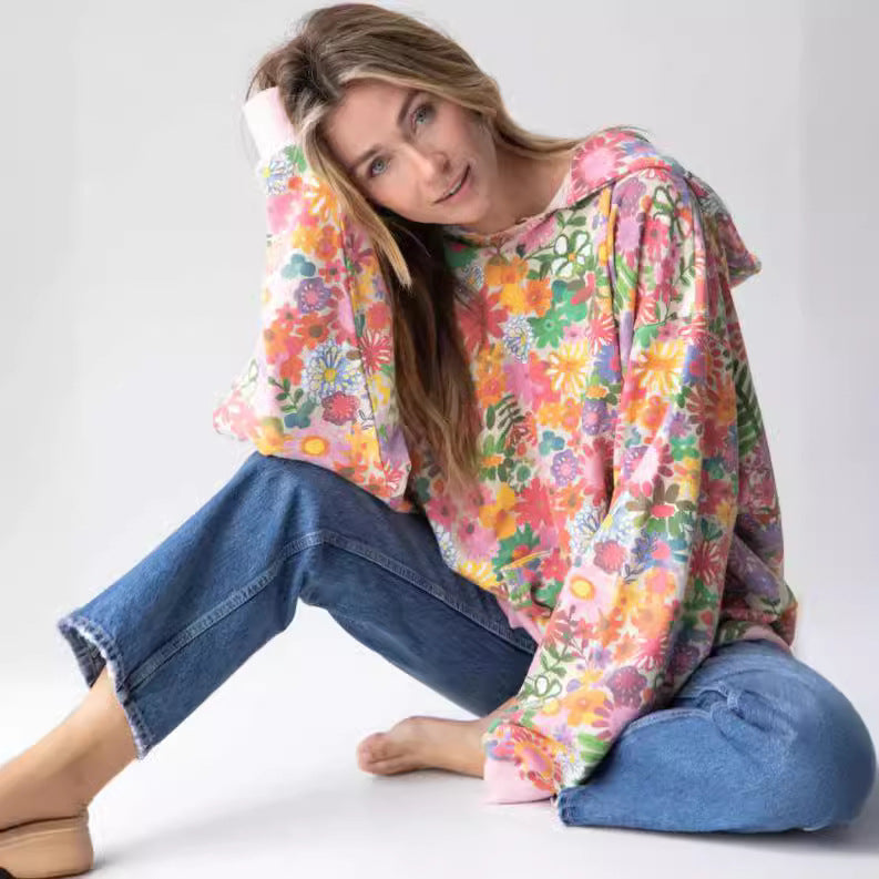 Women's Digital Printed Hoodie