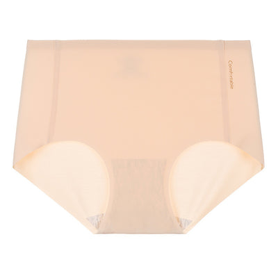 Ice Silk Underwear For Women Traceless Mid Waist Cotton Crotch Antibacterial