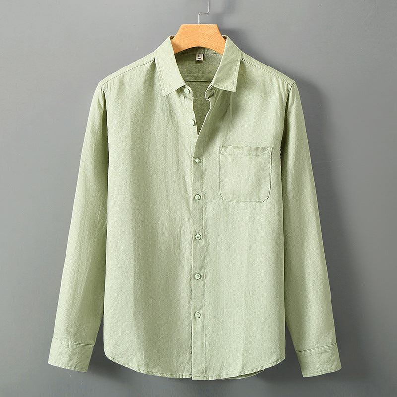 Linen Long Sleeve Loose Sun Protection Linen Shirt