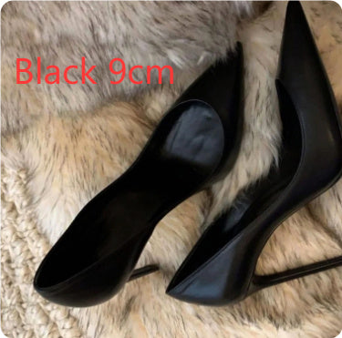 Hotel Work Shoes Women's Black High Heels Stiletto Heel