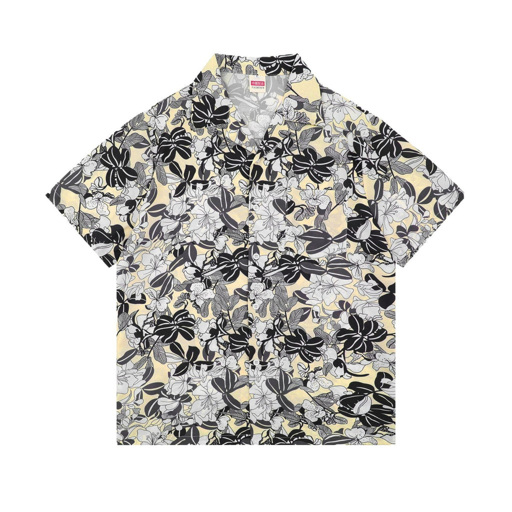 American Retro Classic Cuban Bow Tie Shirt Men