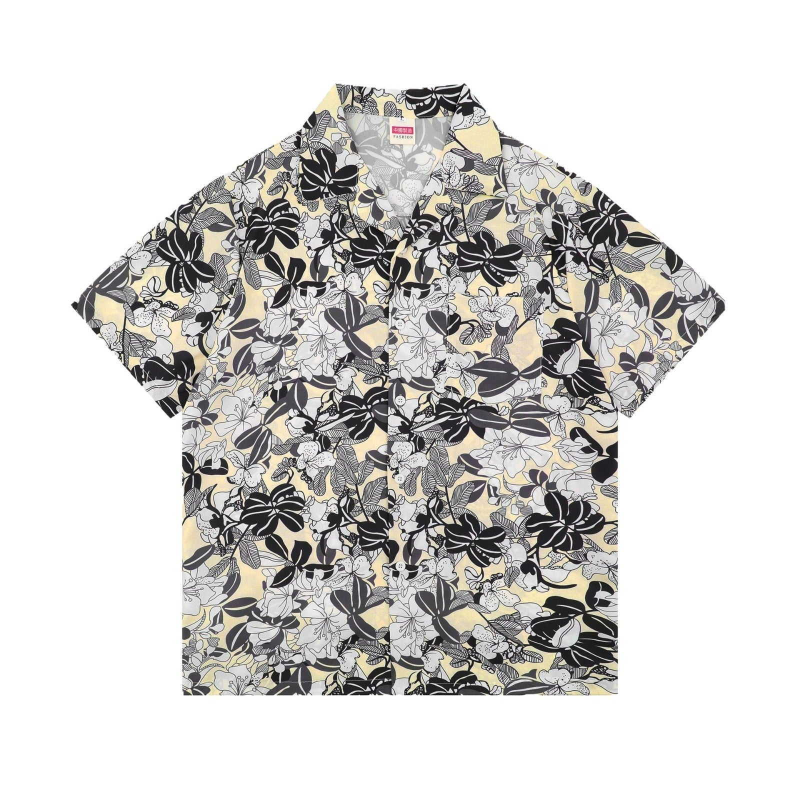 American Retro Classic Cuban Bow Tie Shirt Men