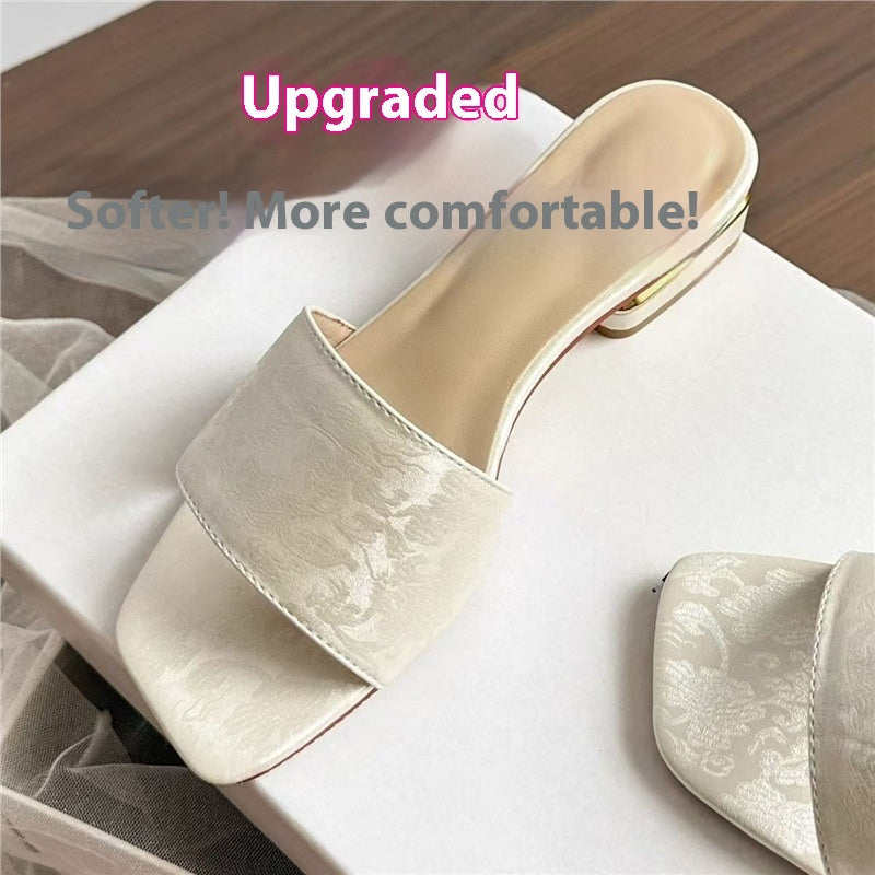 Outdoor All-matching Square Toe Sandals