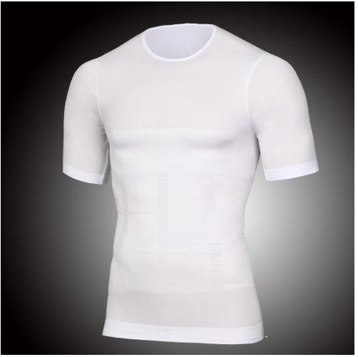 Men's Vest High Elastic Seamless Belly Contracting And Body Slimming Back Thin