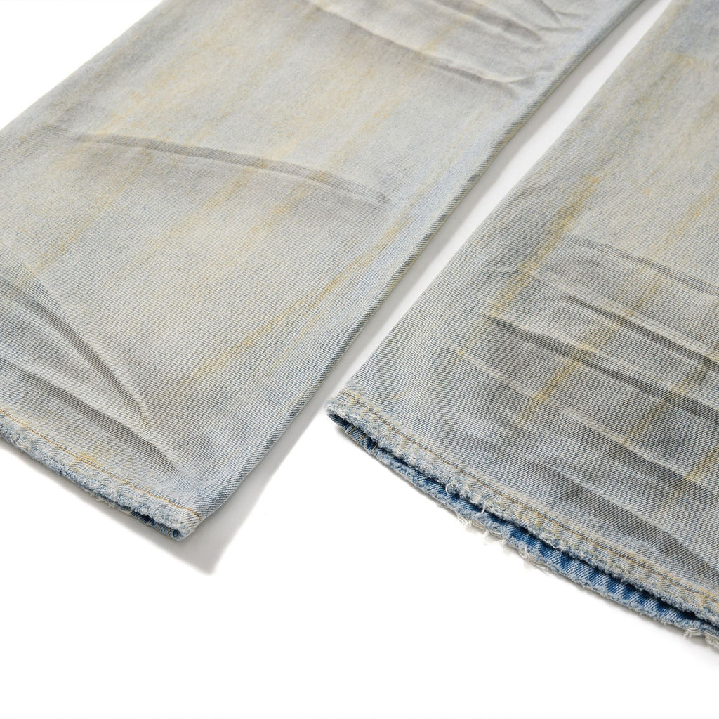 American High Street Waste Soil Wind Splash Ink Worn Jeans