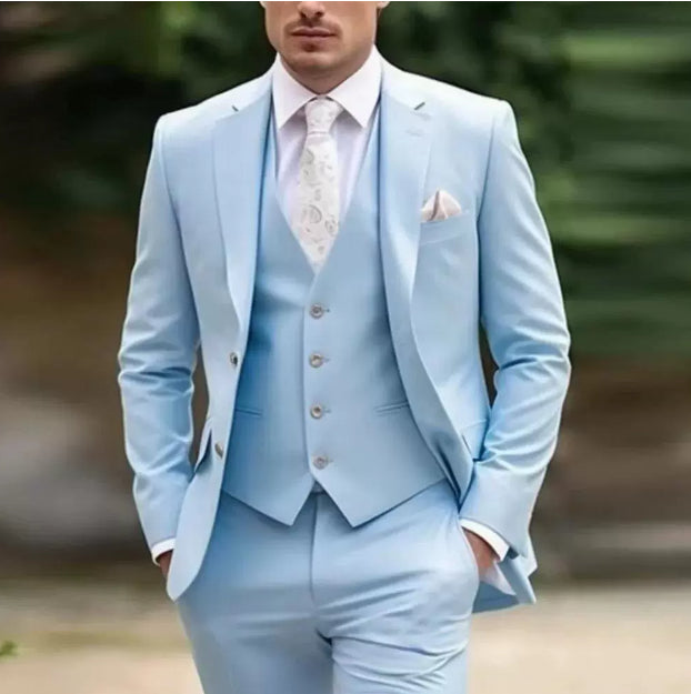 Men's High Sense Temperament Banquet Business Slim Fit Fashion Men's Suit