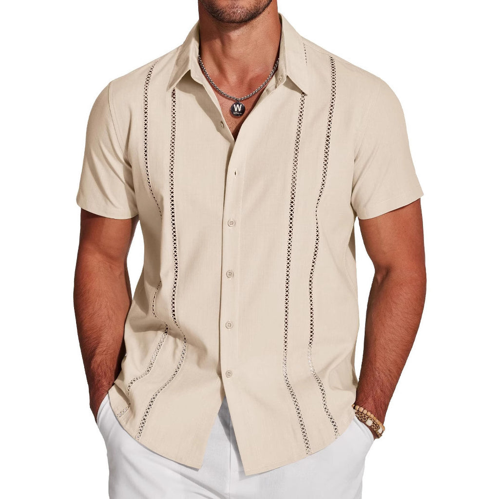 Trendy Wild Hawaii Holiday Lapel Men's Shirt