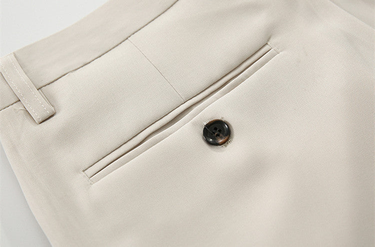 Men's Trousers Loose Straight Cropped Cropped