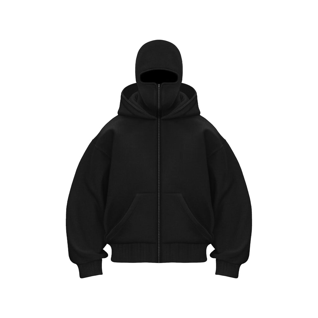 Fleece-lined Double Hood Unique Design Hooded Sweater