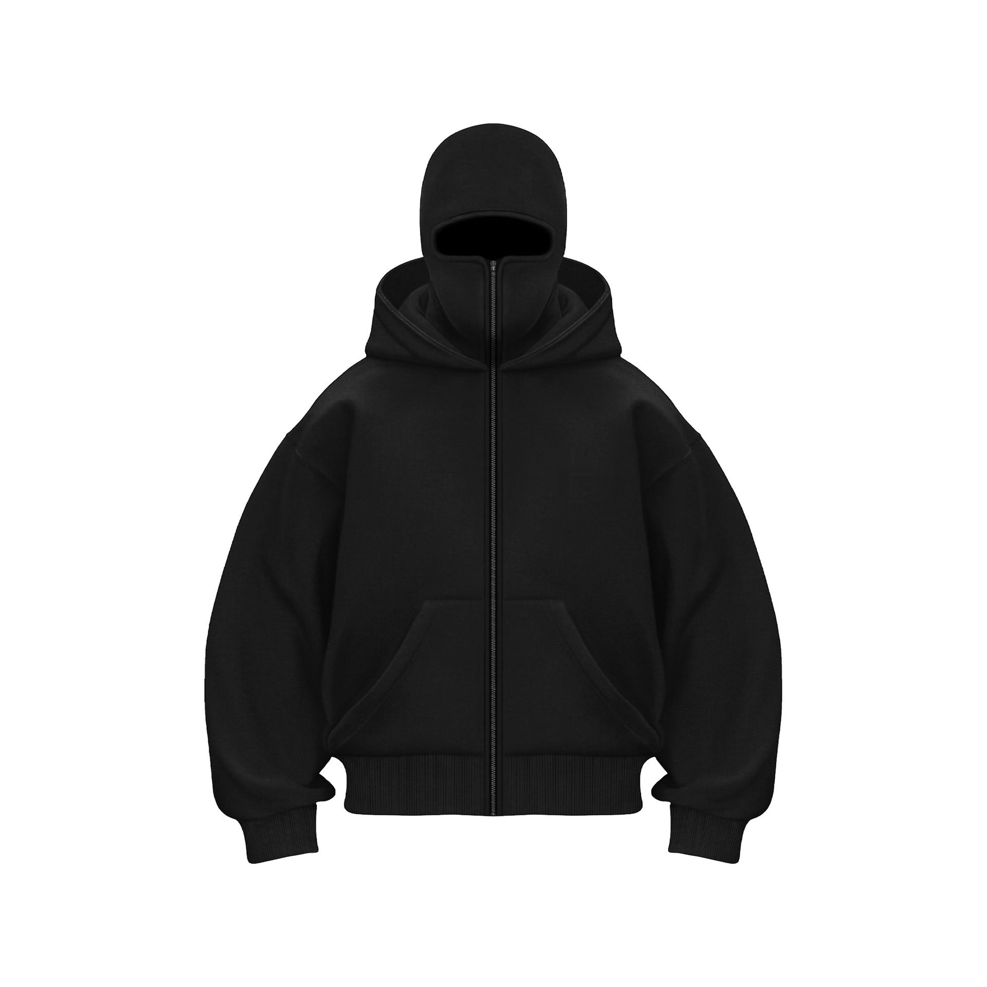 Fleece-lined Double Hood Unique Design Hooded Sweater
