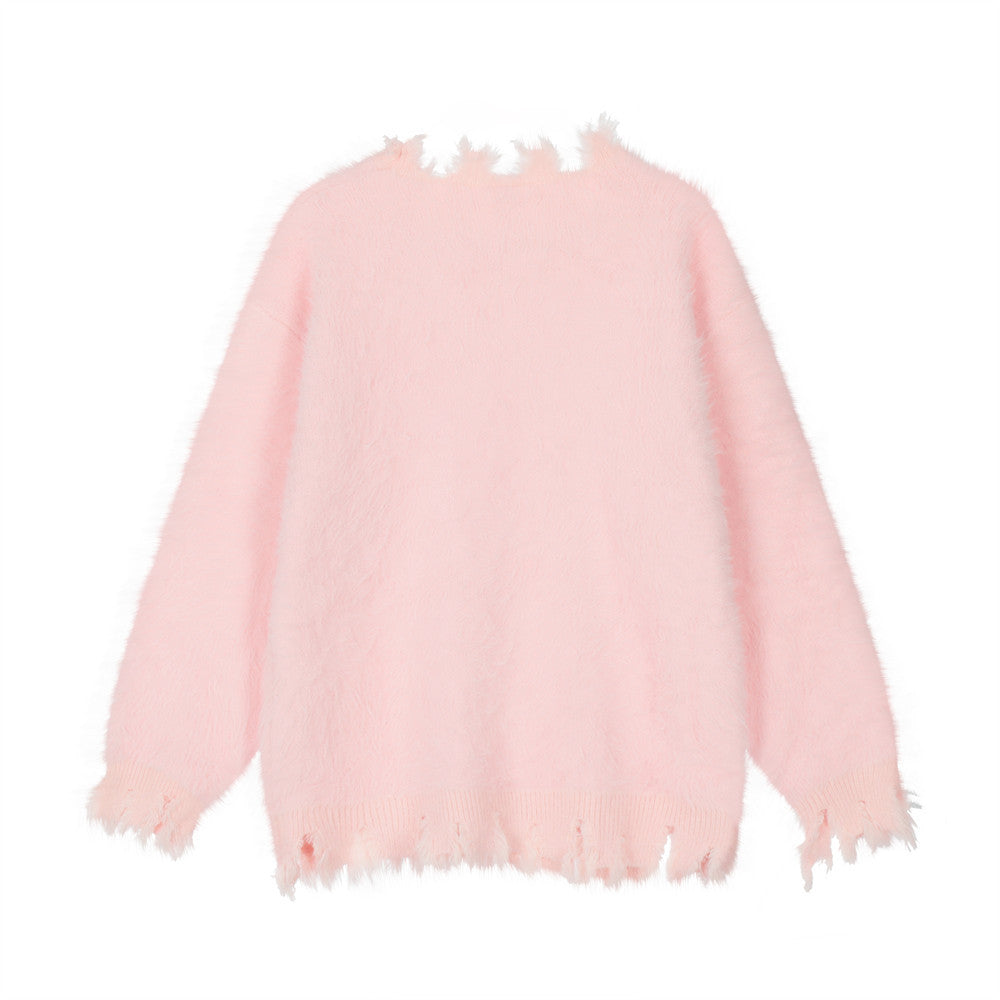 Fashion Butterfly Rhinestone Sweater Men