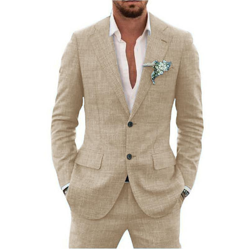 Men's Suit Wedding Party Suit Slim Fit Casual Coat Trousers