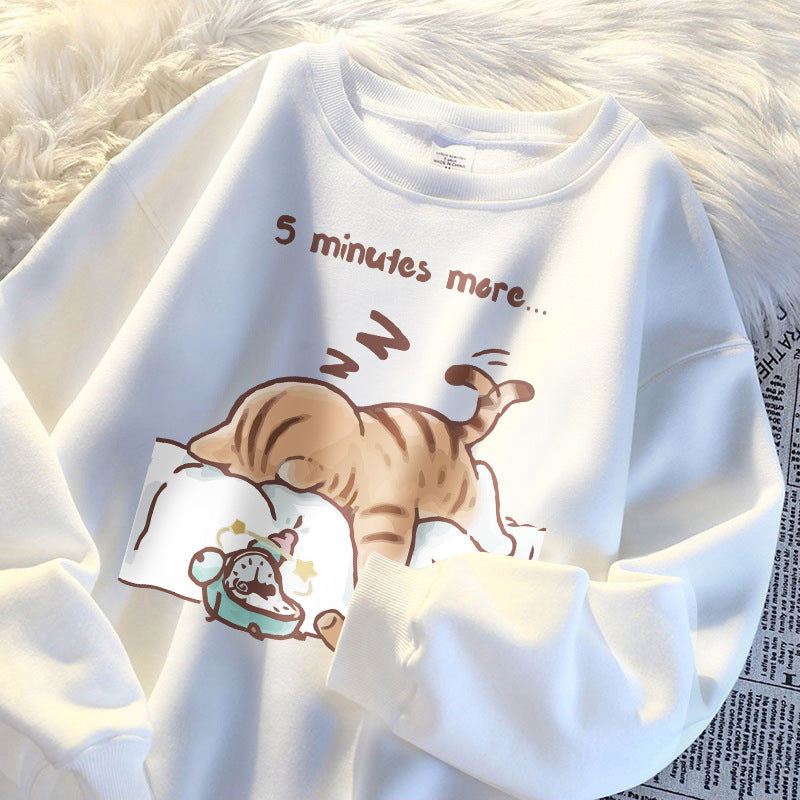 Let Me Sleep For Another Five Minutes Man Sudadera Korean Sweatshirt