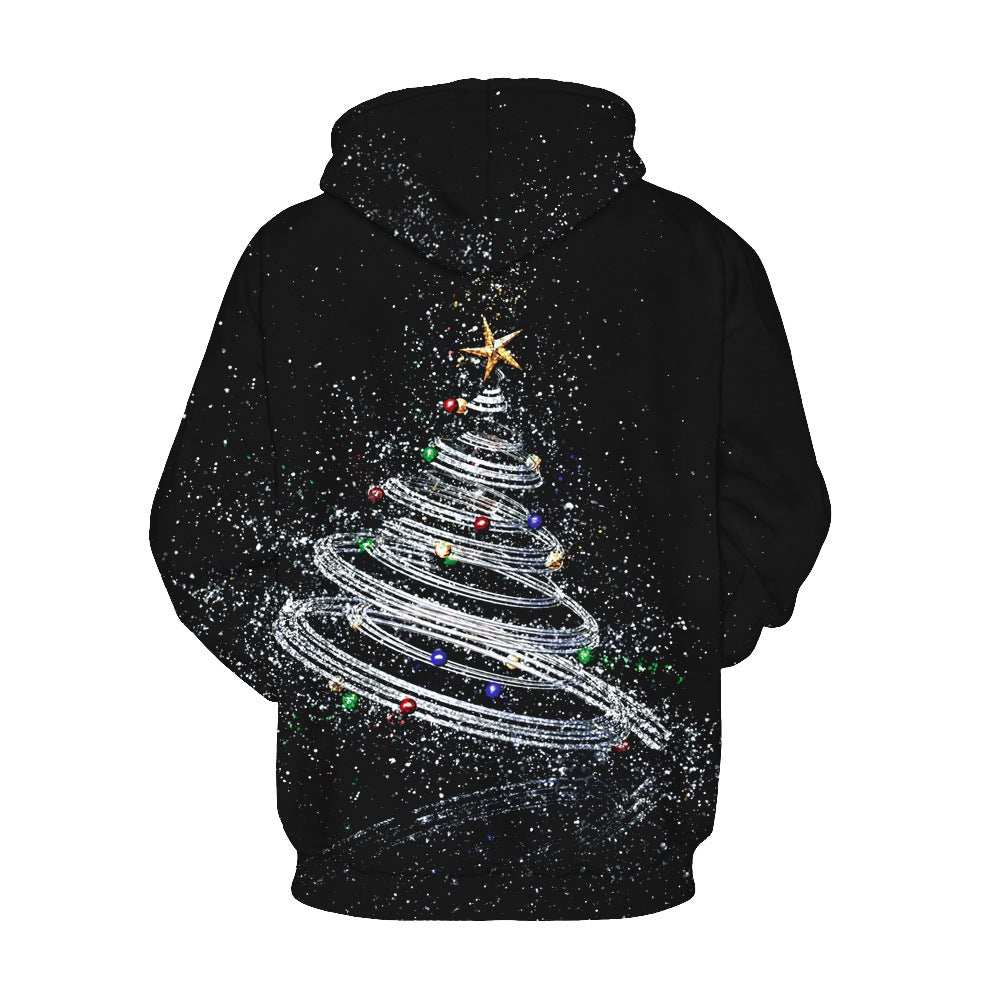 Christmas 3d Digital Printing Long-sleeved Hoodie