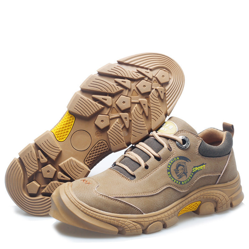 High-top Waterproof Welder Shoes Deodorant Steel Head Anti-smashing Shoes Wear-resistant