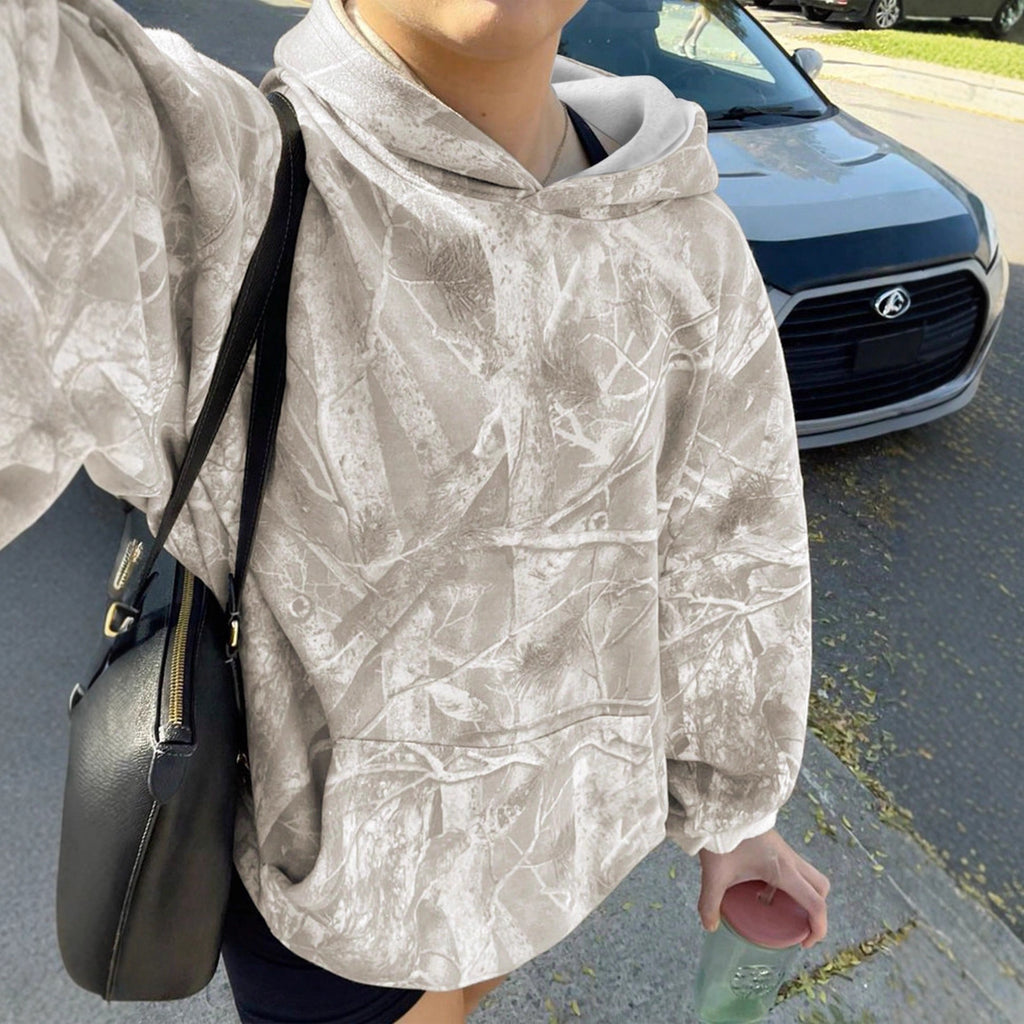 Hoodie Hot Sale Long Sleeve Jungle Maple Leaf Branches