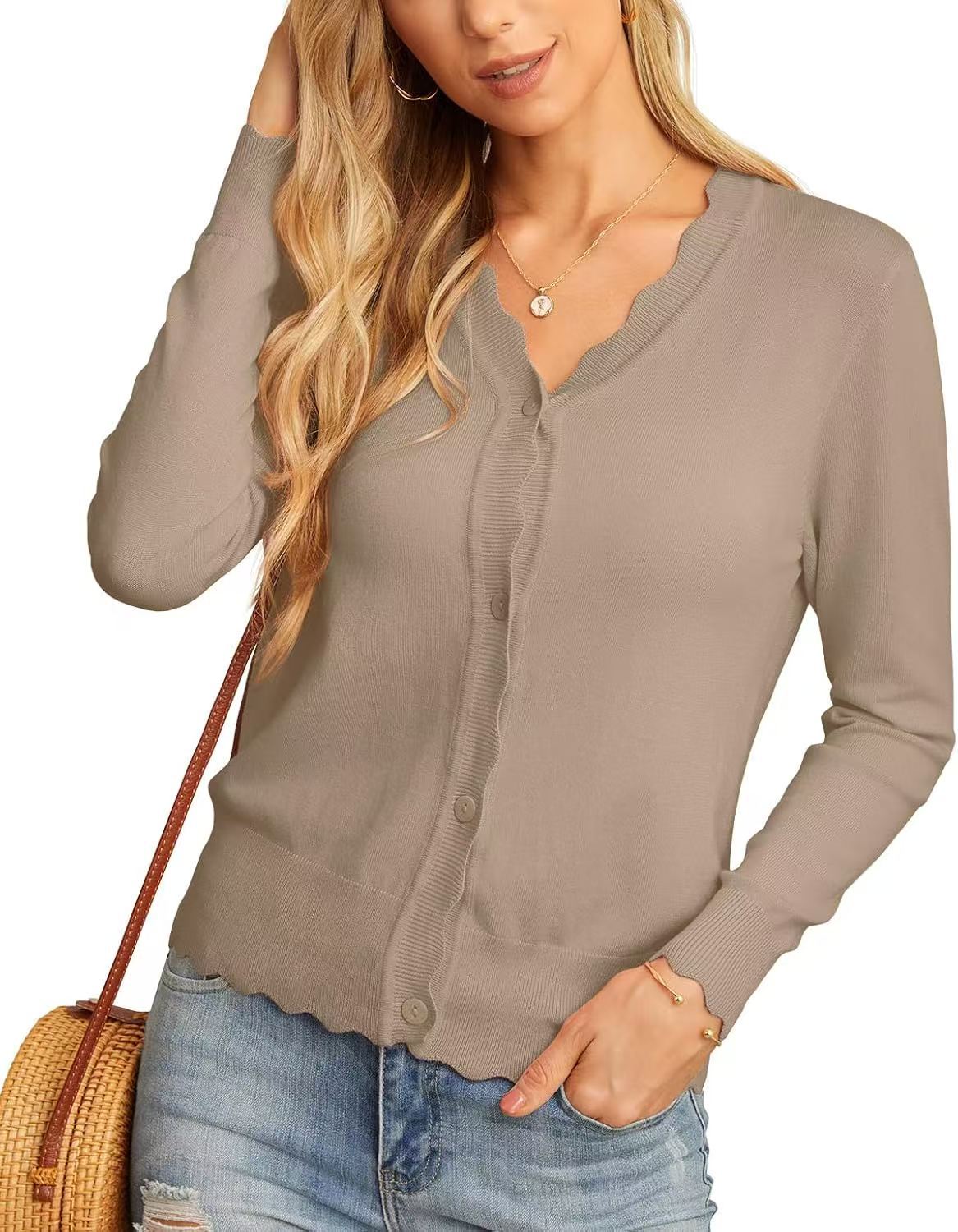 Fashion Short Knitted Cardigan Coat