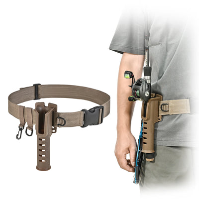 Fishing Rod Belt Bracket Fishing Waist Hanging Insertion Pole Barrel Holder Fishing Gear Hanging Buckle