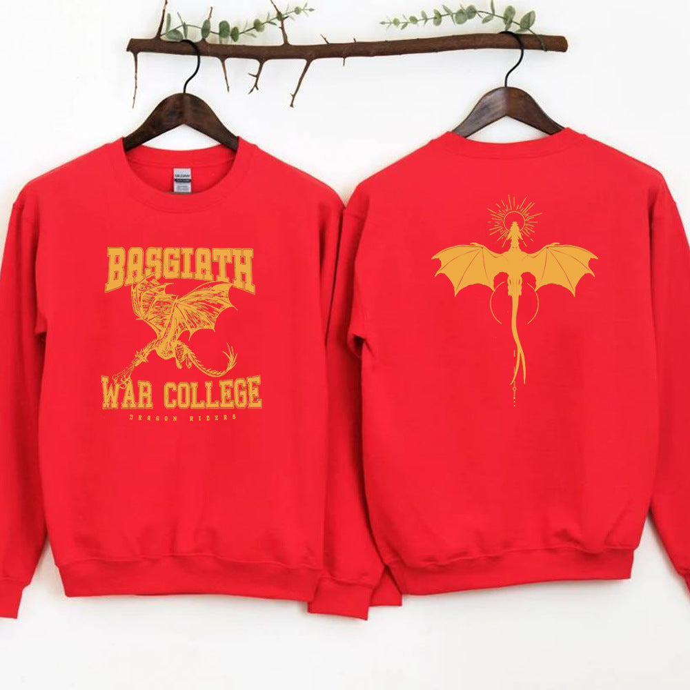 Vintage Fourth Wing Sweatshirt Dragon Rider 2 Side Print Bas