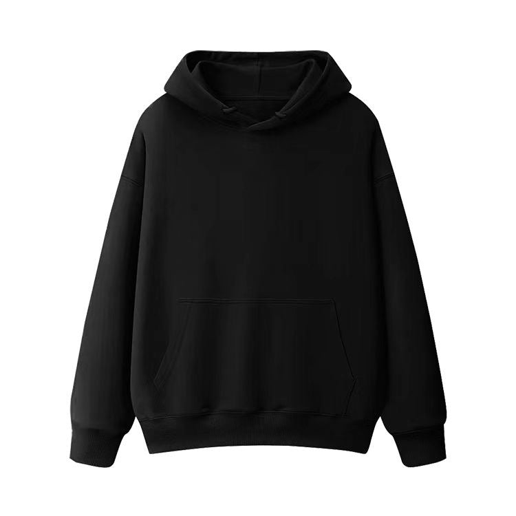 Combed Cotton Terry Hooded Sweater Solid Color Casual Men And Women Couple Style