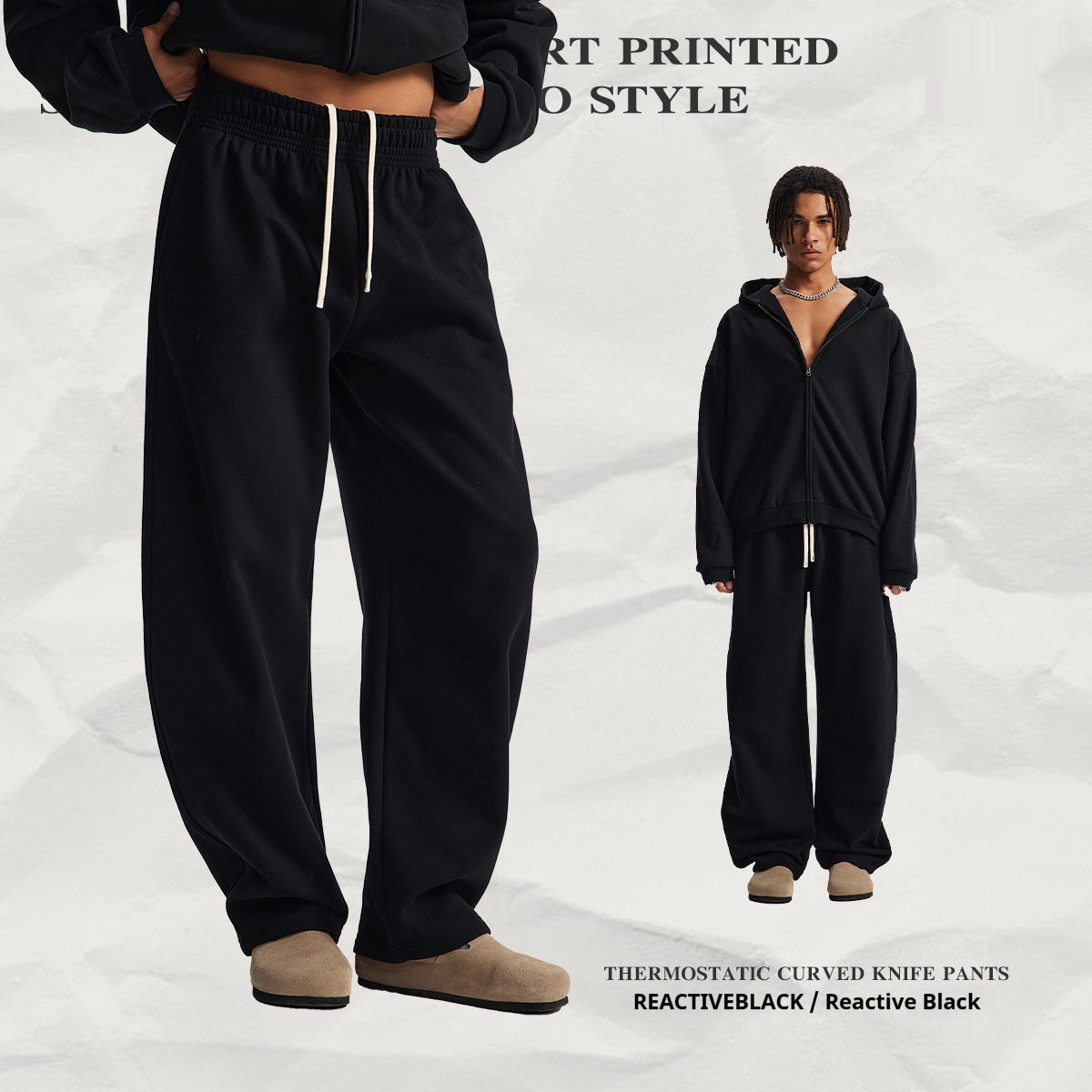 Hooded Cardigan Sweater Set For Men And Women