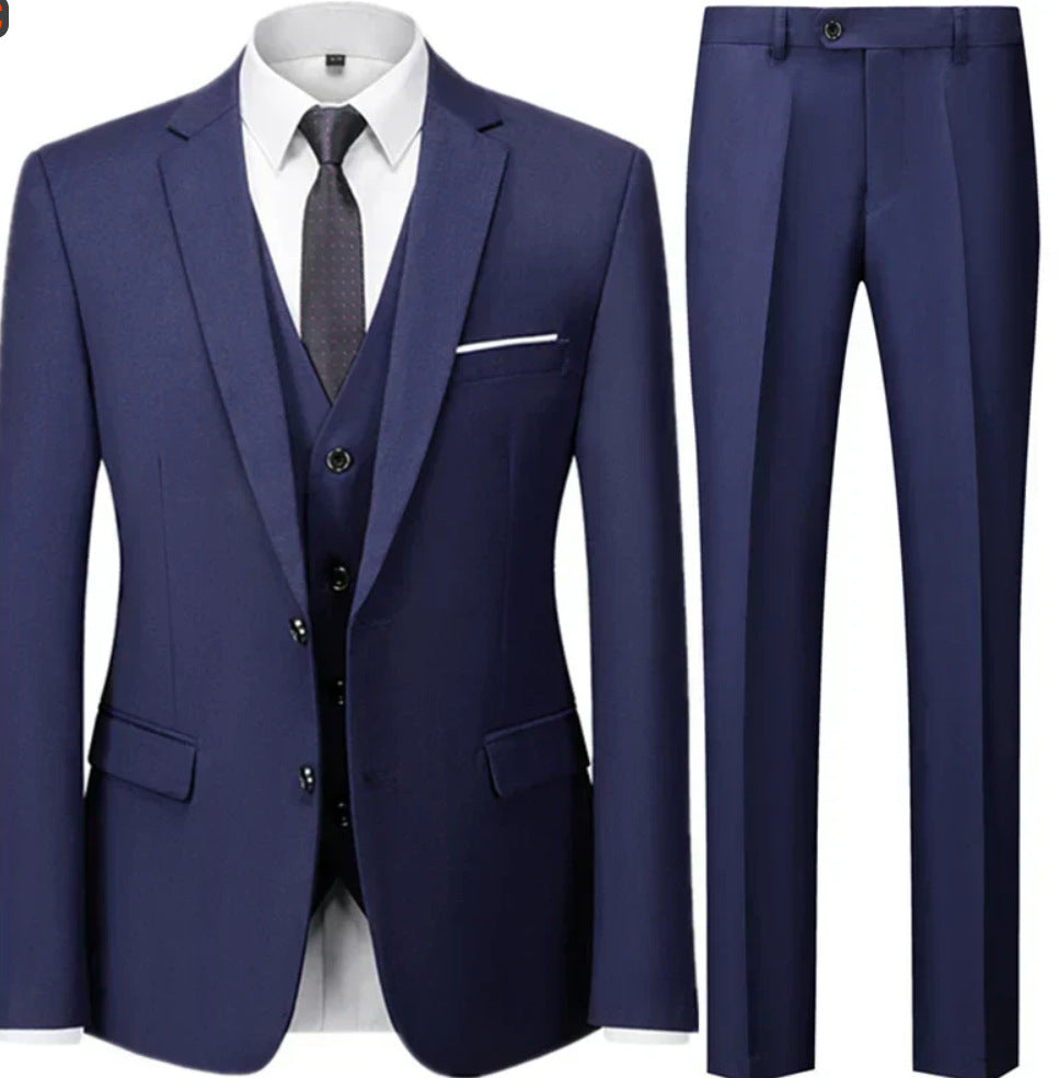Men's Suit Three-piece Suit Business Wear Formal Wear