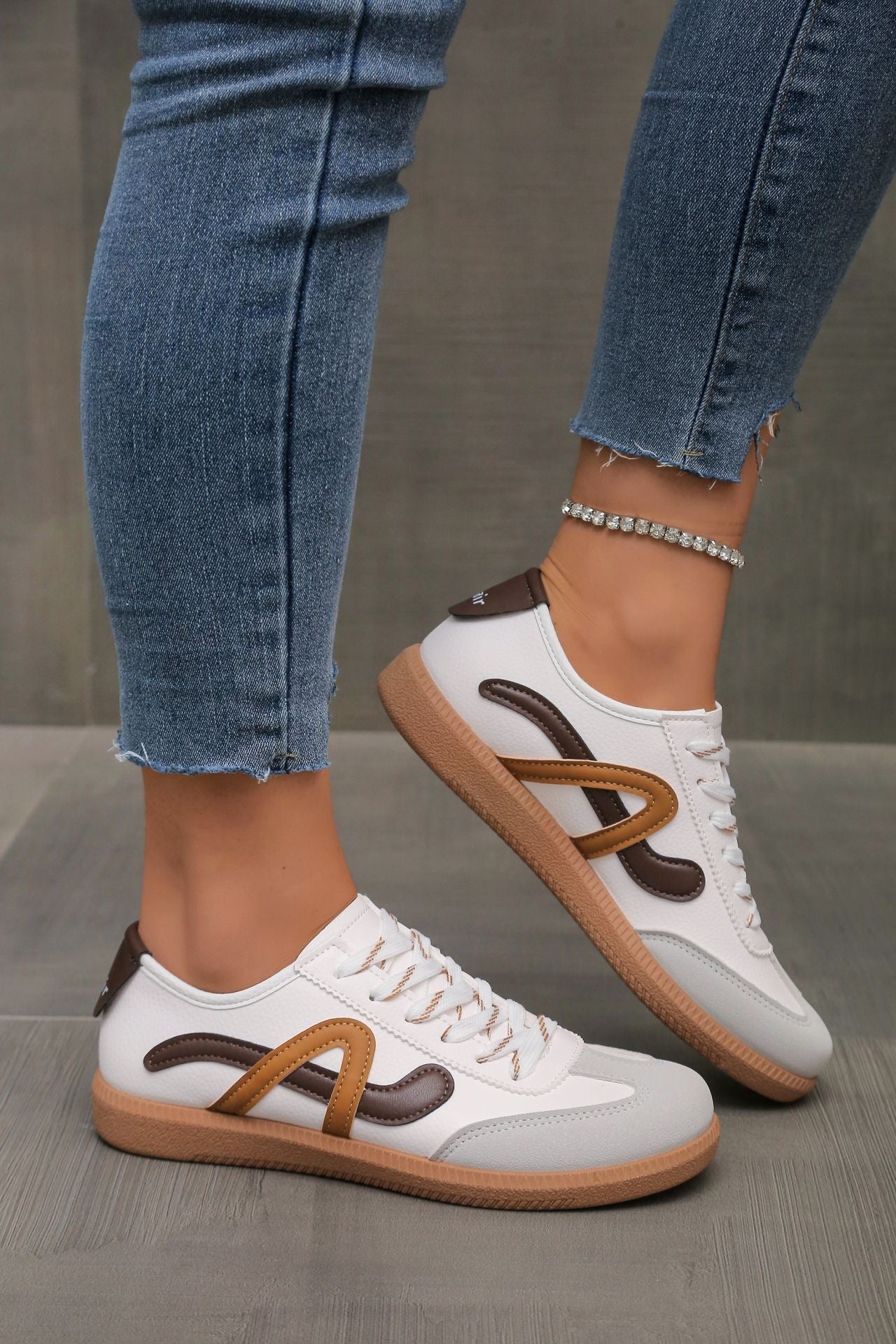 European And American Retro Color Matching Plus Size German Training Shoes Sneaker