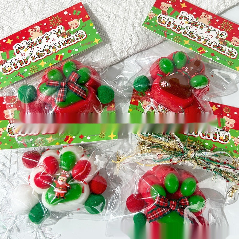 Squeezing Toy Christmas Cat's Paw Decompression Toy