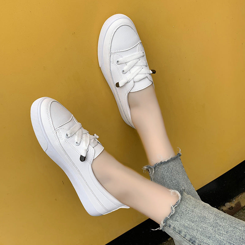 Women's White Shoes Personalized Stylish And Simple Casual