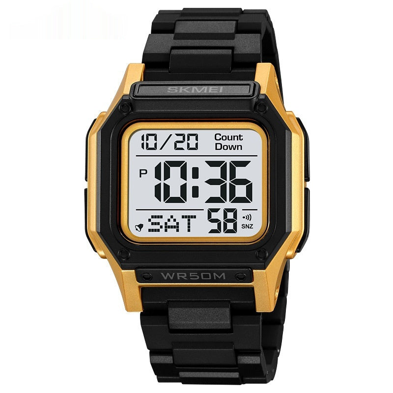 Multifunctional Resin Men's Electronic Watch